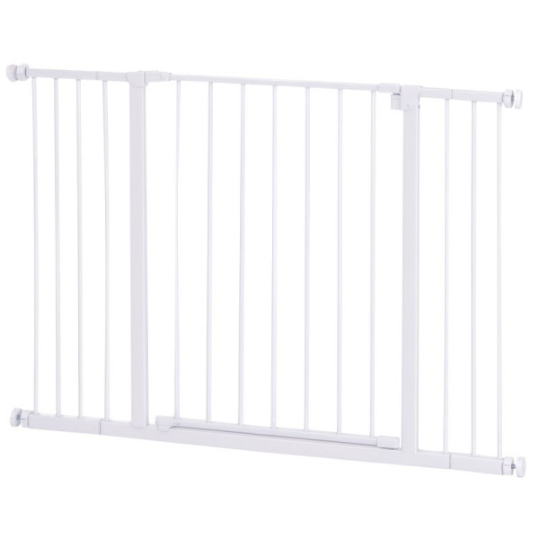 PawHut Türschutzgitter, Treppenschutzgitter ohne bohren, Hunde Absperrgitter, Schutzgitter für Haustier, D06-058