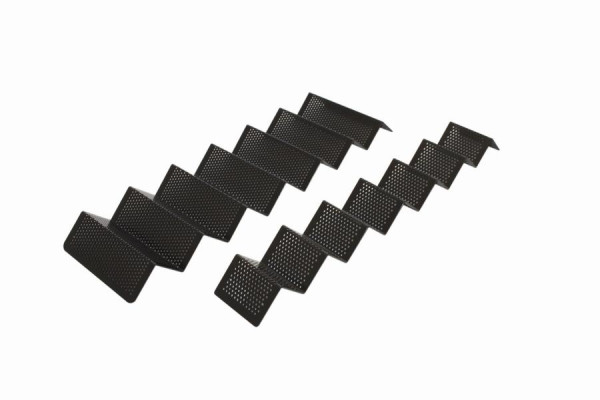 Schneider Snack-Verkaufsständer, Wellenform, Material: Alu, schwarz halbmatt, 580 x 170 mm, 154091