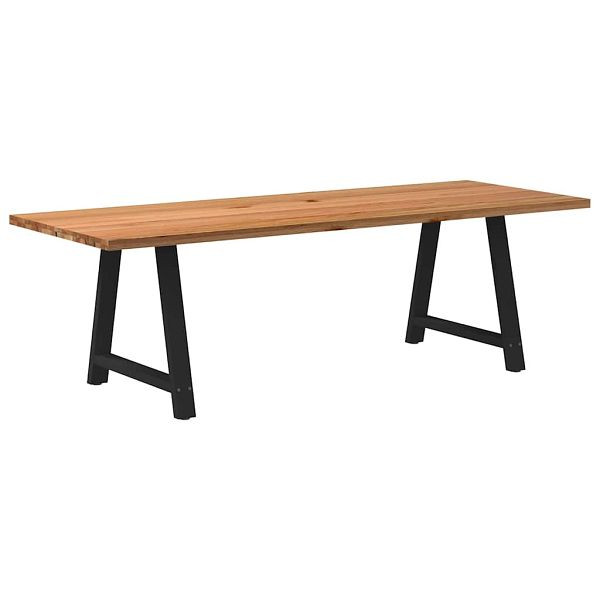 vidaXL Esstisch Hellbraun 240x90x74 cm Massivholz Eiche Rechteckig, 3304325
