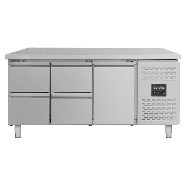 Vaiotec Kühltisch / 1 Tür & 4 Schubladen - Monoblock, 1795 x 700 mm, 12014