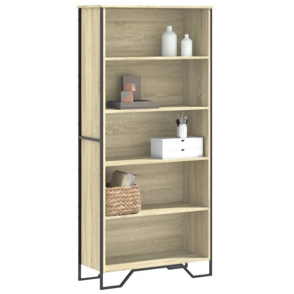 vidaXL Bücherregal Sonoma-Eiche 80x31x169 cm Holzwerkstoff, 3295313