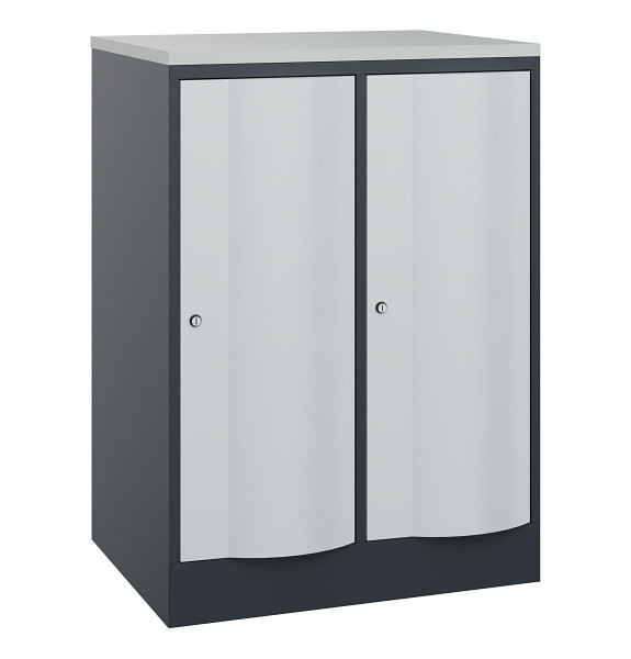 C+P XL-Garderobenschrank Resisto, H1077xB772xT640mm, 7016/7035, 8271-273 S10102