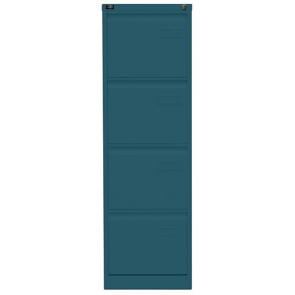 Bisley LIGHT Hängeregistraturschrank LIGHT, einbahnig, 4 HR-Schubladen, 653 ozeanblau, IPCCA14653