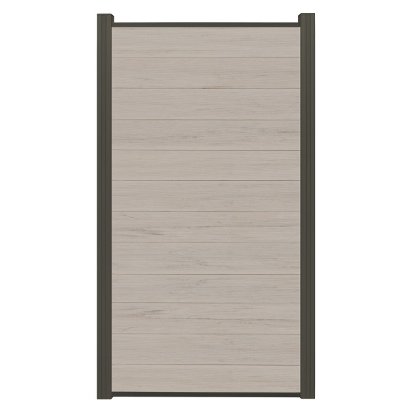 T&J ECOSTECK-Start & Abschluss Set, ANTHRAZIT, für ein Schmalelement, 32/25 x 20 x 900 mm, Aluminium, 44660