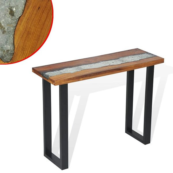 vidaXL Konsolentisch Teak 100 x 35 x 75 cm, 245065, 8718475568285