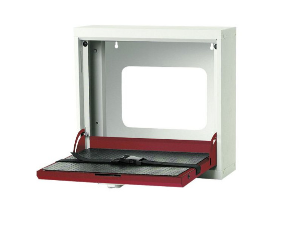 bott verso Hängeschrank für Notebooks, BxTxH: 500 x 150 x 410 mm, Lichtgrau / Purpurrot, 16912350.24V