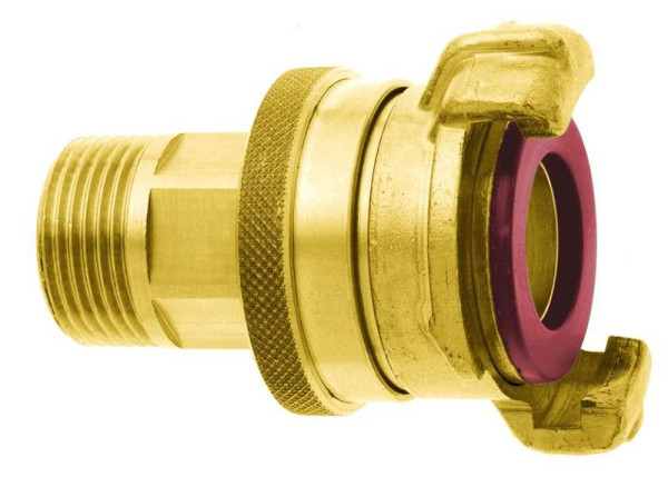 GEKA plus-Gewindestück "SH - K", AG G 3/4" MS DVGW VP550, VE: 5 Stück, 02.4111