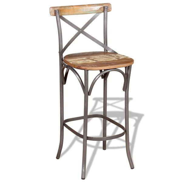 vidaXL Barhocker Altholz Massiv, 45 x 45 x 110 cm, 244014, 8718475528876