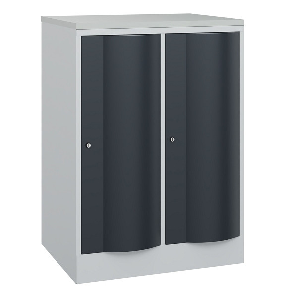 C+P XL-Garderobenschrank Resisto, H1077xB772xT640mm, 7035/7016, 8271-273 S10099