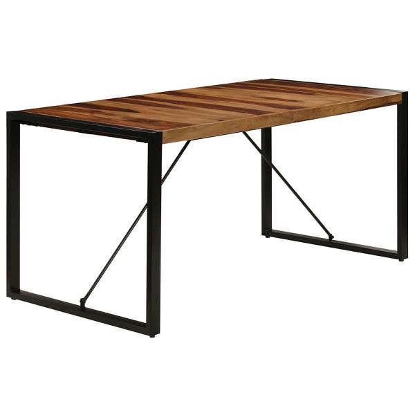 vidaXL Esstisch 160 x 80 x 75 cm Massivholz, Palisander, 247419