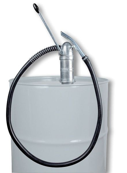 Cemo Handpumpe 0,25 l/Hub, Zapfschlauch 1,5 m mit Auslaufkrümmer, Teleskop-Saugrohr, 11685