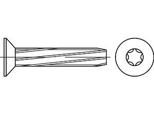 Gewinde-Schneidschrauben DIN 7516 Stahl DE M 3 x 10 -T10 galvanisch verzinkt VE=S (2000 Stück)