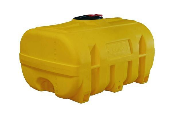 Cemo PE-Fass 3000 Liter kofferförmig, mit Klappdeckel, Ø 380 mm, gelb, 11511