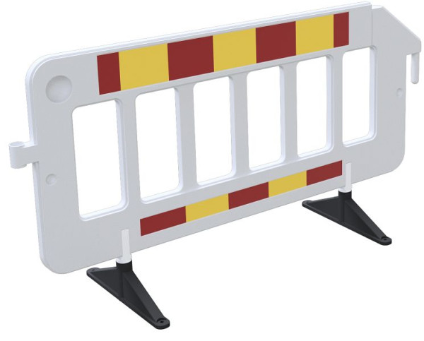 Schake Absperrgitter 2,00 m, - gelber Zaunkörper - retrorefektierende Folie Typ RA1/A, rot / gelb, 33320KDRFSK-G