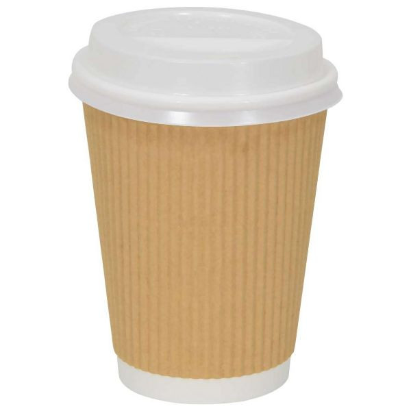 vidaXL Deckel für Pappbecher Ø90 mm 12oz 16oz 1000 Stück Weiß Kunststoff, 4102804