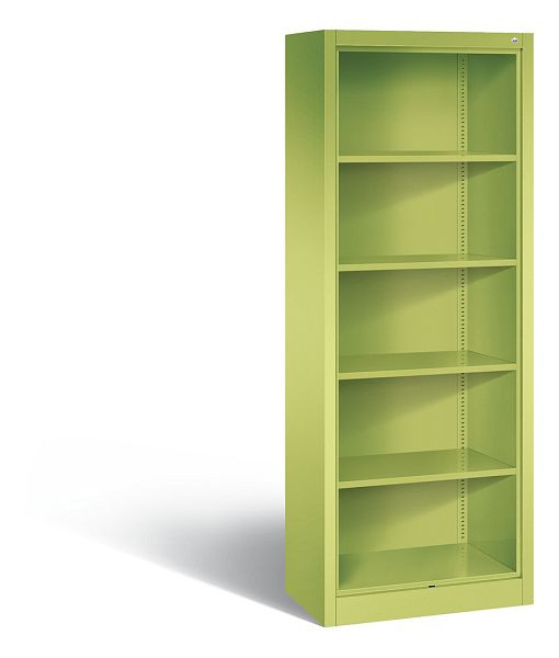 C+P Stahlregal mit Rückwand Acurado, H1950xB700xT400mm, Farbe: Viridingrün, 5 OH, 9136-000 S10034