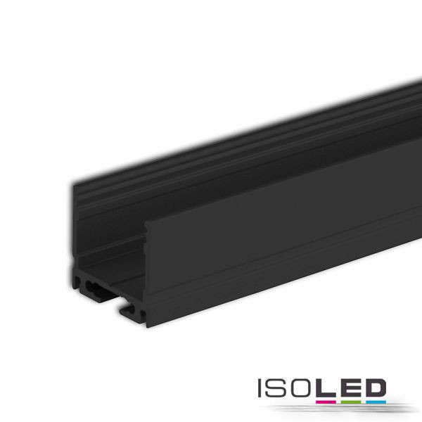 ISOLED LED Aufbauprofil SURF16 Aluminium schwarz eloxiert, 200cm, 113616