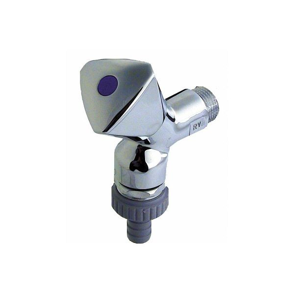 Seppelfricke AIPS Armaturenkombination SEPP 8015 DN 15, Messing verchromt, kurz, Kronengriff, 132222