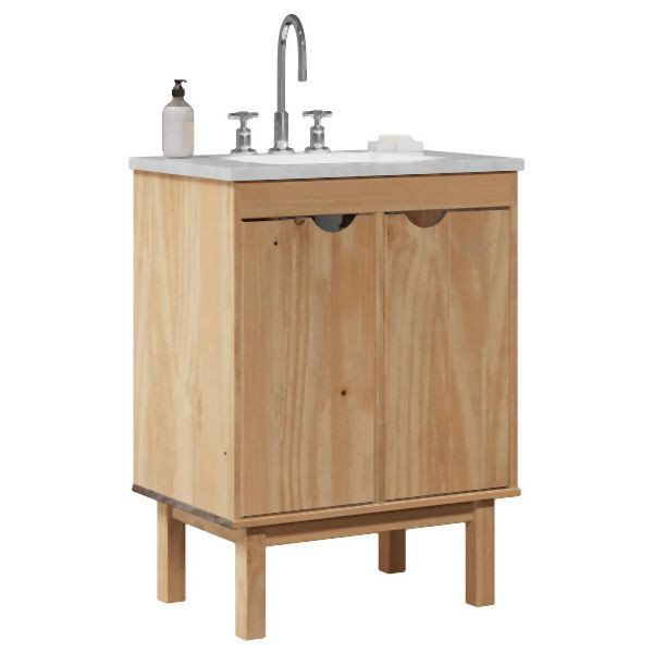 vidaXL Waschbeckenschrank OTTA 59x40x80 cm Massivholz Kiefer, 4013460