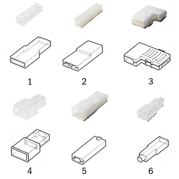 Haupa Isolierhülse Form 1 PVC 6,3 mm, VE: 100 Stück, 280200