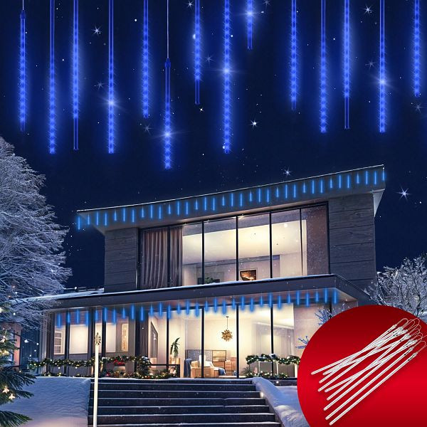 monzana Lichterkette Weihnachten Diamantenregen Blau, 107631