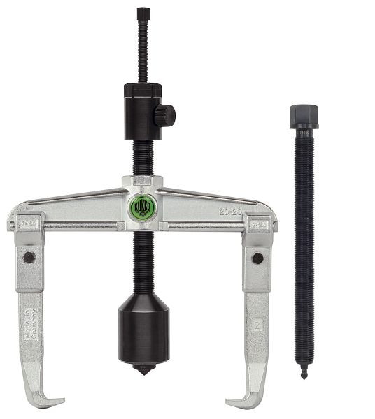 KUKKO 2-armiger Universal Abzieher mit langer Hydraulikspindel (inklusive mechanischer Spindel), Spannweite außen: 200 mm, 20-20-B