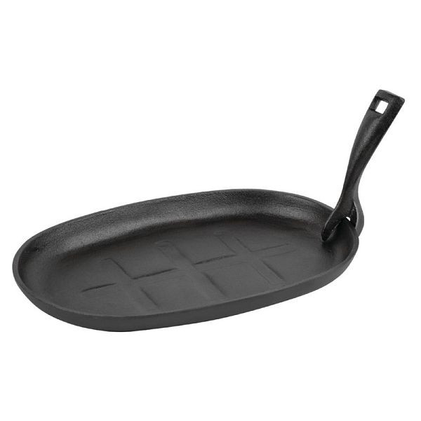 Olympia ovale Servierpfanne 28 x 19cm, geeignet für Brett GJ558, Gusseisen, GJ557