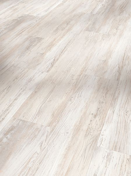 Parador Designboden Vinyl Basic 4.3 Pinie skandinavisch weiß Landhausdiele Gebürstete Struktur, VE: 9 Stück, 1590993