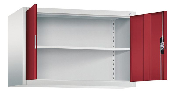 C+P Aufsatzschrank Acurado, H790xB1200xT500mm, Farbe: Lichtgrau / Rubinrot, Muldengriff, 9485-000 S10187