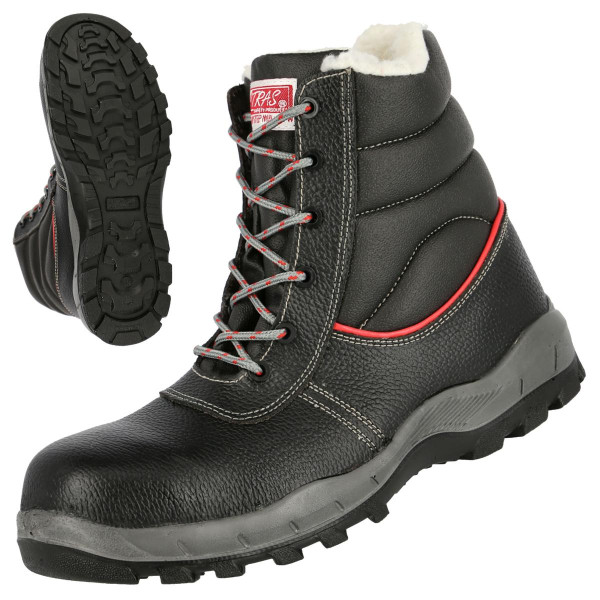NITRAS STEP MID+ MF W, S3 CI Sicherheitswinterstiefel, hoch, strapazierfähiges Vollleder, schwarz, Größe: 48, VE: 6 Paar, 7201WMF-48