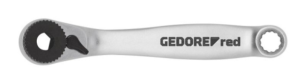 GEDORE red Bit-Knarre 1/4" umschaltbar, mit Antriebsadapter, 3300161