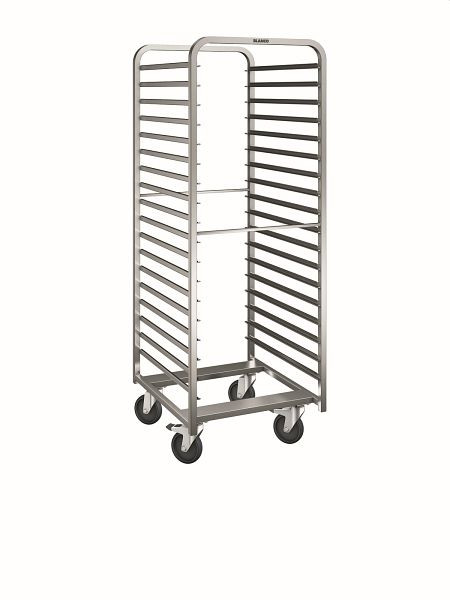 B.PRO RWRE 161 Regalwagen aus rostfreiem Edelstahl mit stahlverzinkten Rollen, 572939