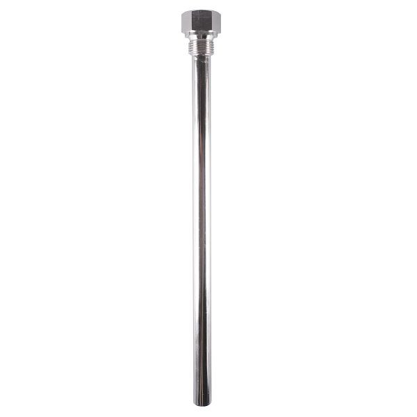 JUMO Schutzhülse zum Einschrauben, Einbaulänge 300 mm, Messing, Innendurchmesser: 13,5 mm, 60696003