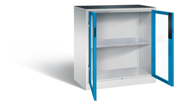 C+P Werkzeugschrank Acurado, H1000xB930xT500mm, Farbe: Lichtgrau / Lichtblau, Muldengriff, 8821-0552 S10015
