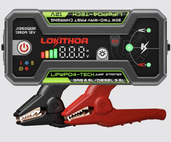 Lokithor Batteriestarthilfe-Gerät Modell J1350 PRO, 25,6 Wh, J1350 PRO