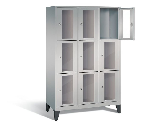 C+P Schließfachschrank Classic, H1850xB1200xT500mm, Farbe: Weißaluminium, 8010A323 S10009