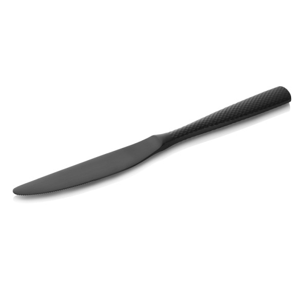 WAS Menümesser Set ONYX SHADOW, 23,5 cm, strukturierte Oberfläche, PVD Beschichtung schwarz, VE: 12 Stück, Chromstahl 13/0, 289000