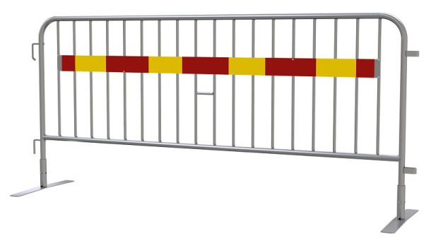 Schake Absperrgitter Typ SESK2, aus Ø 33,7 mm Rundrohr, mit Haken und Ösen, Länge: 2,50 m, 419_00SESK2