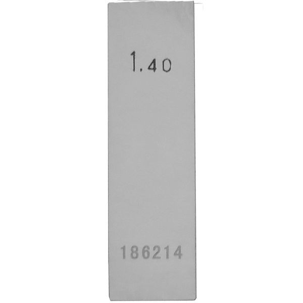 STEINLE Einzel Parallel Endmaß Stahl 1,4 mm, DIN EN ISO 3650 mit Toleranzklasse: 1, 42020052