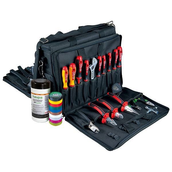 Haupa Service Tasche "Supply Max", 30-teilig, schwarz, grün, 220293