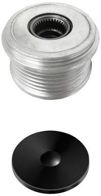 HELLA Generatorfreilauf, Gewindemaß: M16x1,5, Anzahl der Rillen: 6, mit Kappe, 9XU 358 038-811