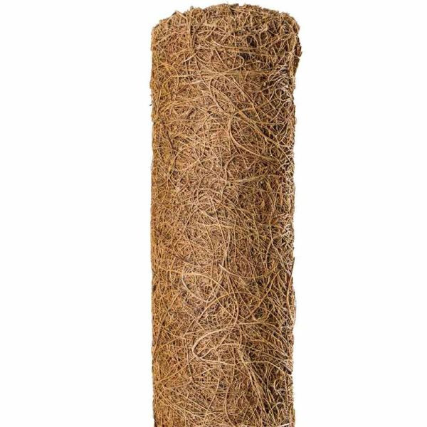 NOOR Kokos-Rankstäbe mit Holzstiel verlängerbar, Größe etwa 150cm x ungefähr 7cm Durchmesser, 150003K150