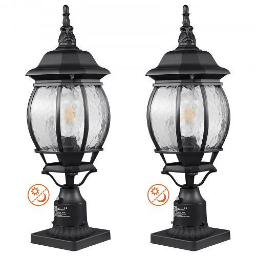 VEVOR 2x Außenleuchte Gartenleuchte Außenlampe Wegeleuchte E27 Standleuchte 53cm, FTYNHWZD2JZD0XFEKV7