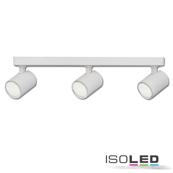 ISOLED Wand-/Deckenleuchte GU10 Triple, IP20, weiß, ohne Leuchtmittel, 114100