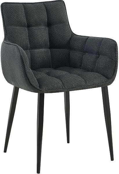 CLP Stuhl Tirana Stoff schwarz, titangrau, 313786, 4251756414306