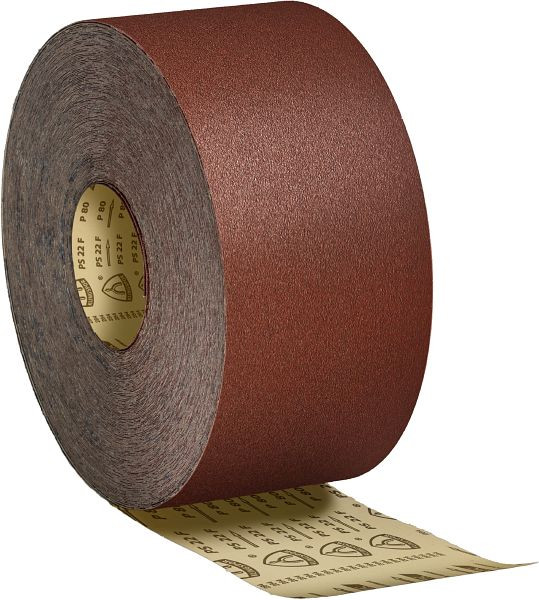 Klingspor PS 22 F Rollen 200 x 50000 mm Korn 120 mit Papierunterlage, 3058