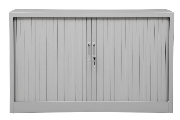 Gürkan Rollladenschrank, 46 x 120 x 75 cm, Lichtgrau, Fachboden Stück 1, SDC.0712, 100192
