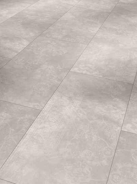 Parador Designboden Modular ONE Beton Ornament hellgrau Steinstruktur 4-seitige Fase, VE: 5 Stück, 1743543