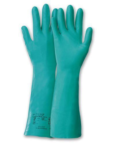 KCL Chemikalienschutzhandschuhe Camatril, Nitril, Kategorie III, 30 cm lang, Gr. 8, VE: 10 Paar, 158201