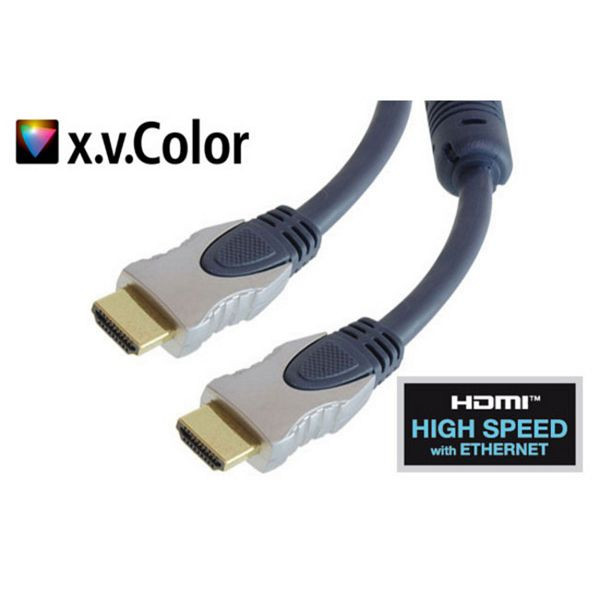 shiverpeaks PROFESSIONAL HDMI Stecker auf HDMI Stecker, verchromte Metall-Stecker, vergoldete Kontakte, 2x Ferrit, ULTRA HD, 3D, HEAC, 10,0m, SP77478